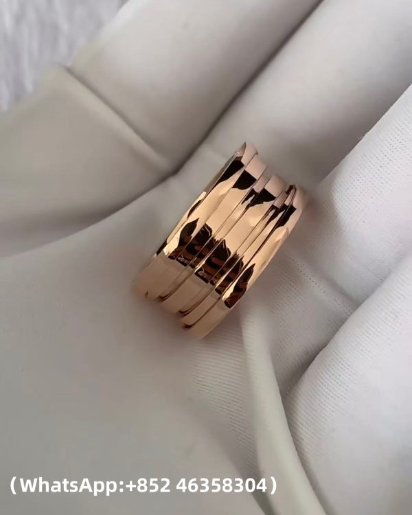 Custom Solid 18k Gold Bulgari Jewelry B.zero1 Three-Band Ring Custom Solid 18k Gold Bulgari Jewelry B.zero1 Three-Band Ring