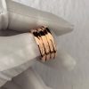 Custom Solid 18k Gold Bulgari Jewelry B.zero1 Three-Band Ring Custom Solid 18k Gold Bulgari Jewelry B.zero1 Three-Band Ring