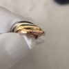Custom Solid 18k Gold Cartier Jewelry Trinity Ring, Classic Model