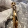 Custom Solid 18k Gold Cartier Jewelry Panthère De Cartier Bracelet Small Model Half-Paved