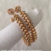 Custom Solid 18k Gold Cartier Clash de Cartier Hoop Earrings Large Model