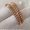 Custom Solid 18k Gold Cartier Clash de Cartier Hoop Earrings Large Model