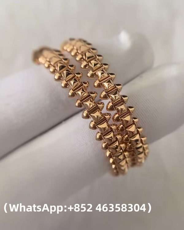 Custom Solid 18k Gold Cartier Clash de Cartier Hoop Earrings Large Model