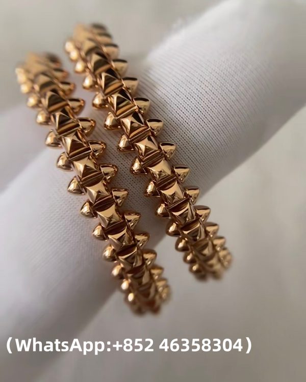 Custom Solid 18k Gold Cartier Clash de Cartier Hoop Earrings Large Model