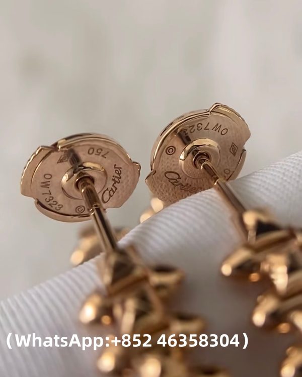 Custom Solid 18k Gold Cartier Clash de Cartier Hoop Earrings Large Model