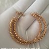 Custom Solid 18k Gold Cartier Clash de Cartier Hoop Earrings Large Model