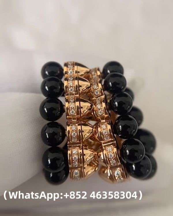 Custom 18k gold Clash de Cartier Hoop Earrings Onyx Extra-Large Model Diamonds