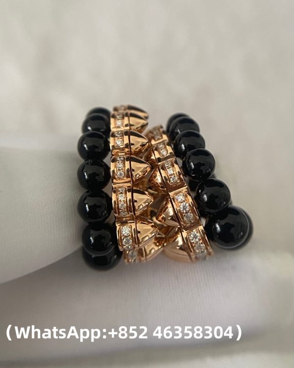 Custom 18k gold Clash de Cartier Hoop Earrings Onyx Extra-Large Model Diamonds