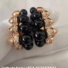 Custom 18k gold Clash de Cartier Hoop Earrings Onyx Extra-Large Model Diamonds