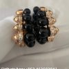 Custom 18k gold Clash de Cartier Hoop Earrings Onyx Extra-Large Model Diamonds