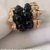 Custom 18k gold Clash de Cartier Hoop Earrings Onyx Extra-Large Model Diamonds