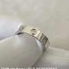 Custom Solid 18k Gold Cartier Jewelry LOVE Ring Small Model 1 Diamond
