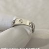 Custom Solid 18k Gold Cartier Jewelry LOVE Ring Small Model 1 Diamond