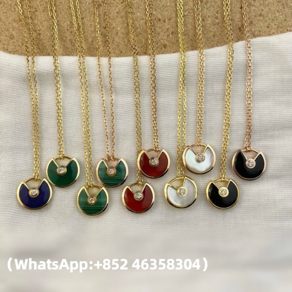 Custom Solid 18K Gold Cartier Jewelry Amulette de Cartier Necklace