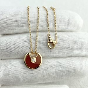 Custom Solid 18K Gold Cartier Jewelry Amulette de Cartier Necklace