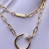 Custom Solid 18k Gold Cartier Jewelry Juste un Clou Necklace, Diamonds