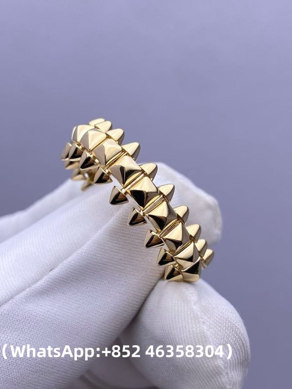 Custom Solid 18k Gold Cartier Jewelry Clash de Cartier Ring Medium Model