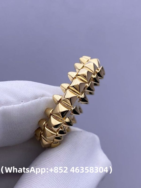 Custom Solid 18k Gold Cartier Jewelry Clash de Cartier Ring Medium Model