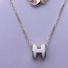 Custom Solid Jewelry Hermes Mini Pop H Necklace