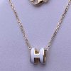 Custom Solid Jewelry Hermes Mini Pop H Necklace