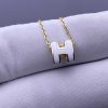 Custom Solid Jewelry Hermes Mini Pop H Necklace