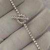 Custom Solid Hermes Finesses Diamond White Gold Bracelet