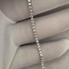 Custom Solid Hermes Finesses Diamond White Gold Bracelet