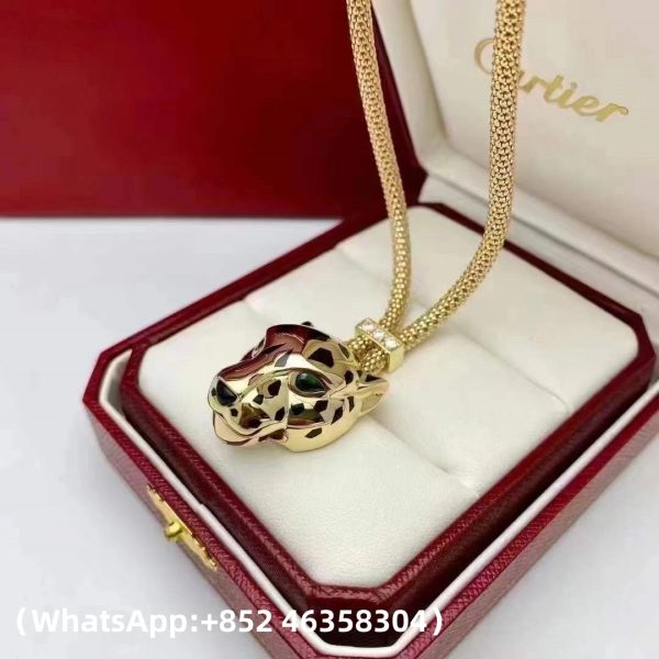 Custom Cartier Panthère de Cartier Necklace Paved