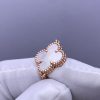 Custom Solid 18k Gold Jewelry Van Cleef & Arpels Vintage Alhambra Bracelet 5 Motifs Mother-of-pearl