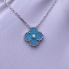 Custom Solid 18k Gold Van Cleef & Arpels Jewelry Vintage Alhambra Diamond Celadon Sèvres Porcelain 2022 Holiday Pendant