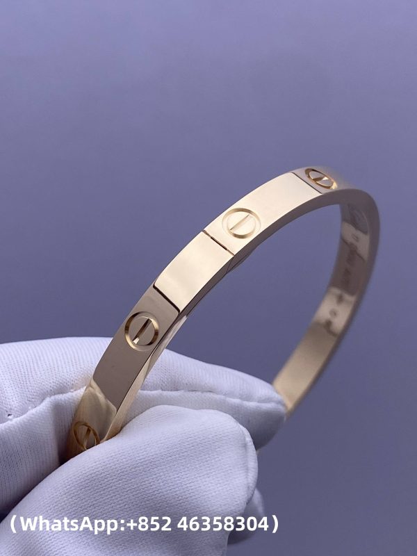 custom solid 18k gold cartier love bracelet classic model