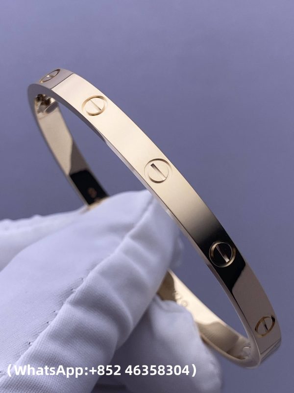 custom solid 18k gold cartier love bracelet classic model
