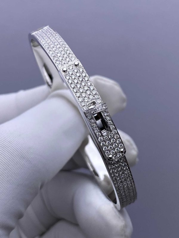 Custom Solid 18K Gold Hermes Jewelry Kelly Bracelet Small Model