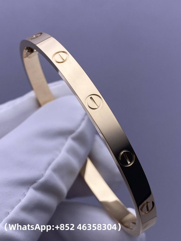custom solid 18k gold cartier love bracelet classic model
