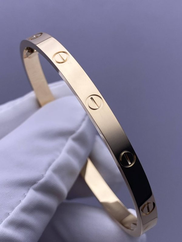 custom solid 18k gold cartier love bracelet classic model