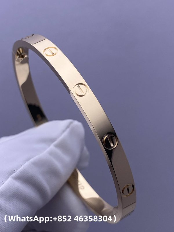 custom solid 18k gold cartier love bracelet classic model