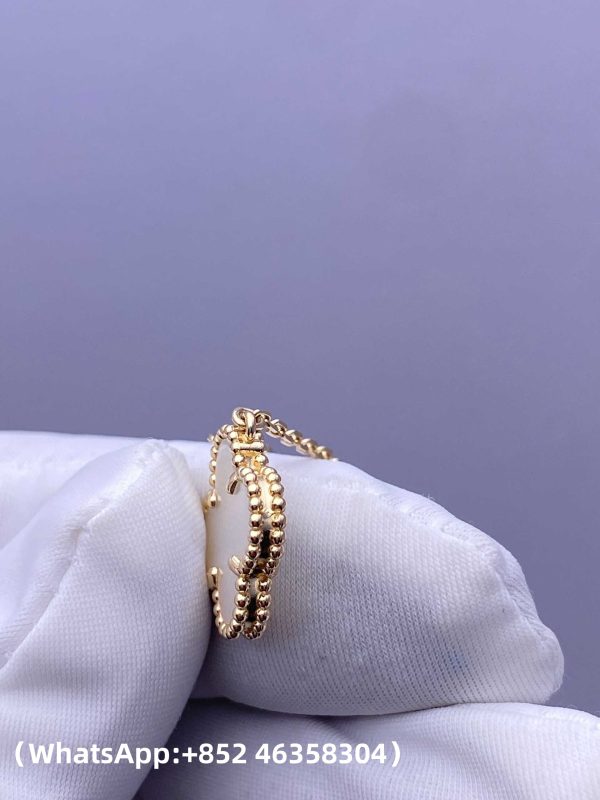 Custom Solid 18k Gold Van Cleef & Arpels Jewelry Vintage Alhambra Pendant Mother-Of-Pearl