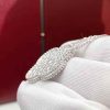 Custom solid 18k gold Van Cleef & Arpels Jewelry Magic Alhambra Pendant, Diamond