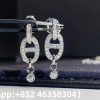 Custom Solid 18K Gold Hermes Jewelry Chaine d’Ancre Drop Earrings