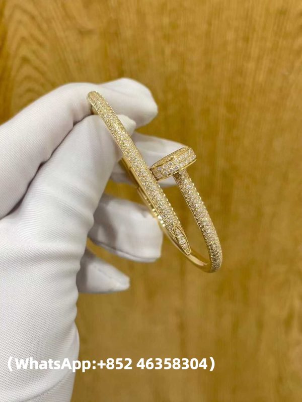 Custom Solid 18K Gold Cartier Jewelry Juste un Clou Bracelet Classic Model Diamonds Custom Solid 18K Gold Cartier Jewelry Juste un Clou Bracelet Classic Model Diamonds