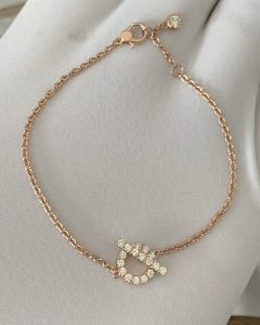 Custom Solid 18k Gold Hermes jewelry Finesse Bracelet