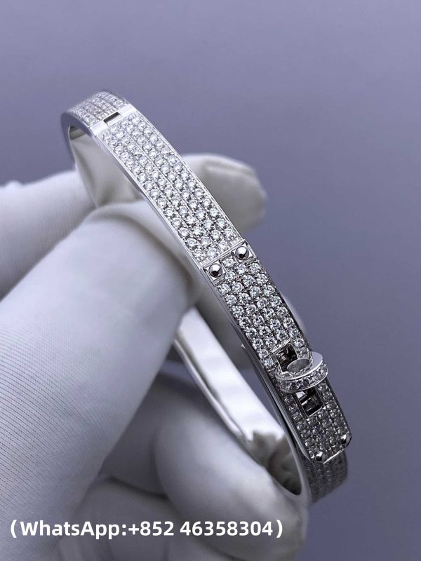 Custom Solid 18K Gold Hermes Jewelry Kelly Bracelet Small Model