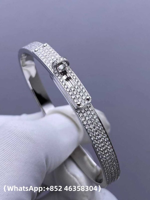 Custom Solid 18K Gold Hermes Jewelry Kelly Bracelet Small Model