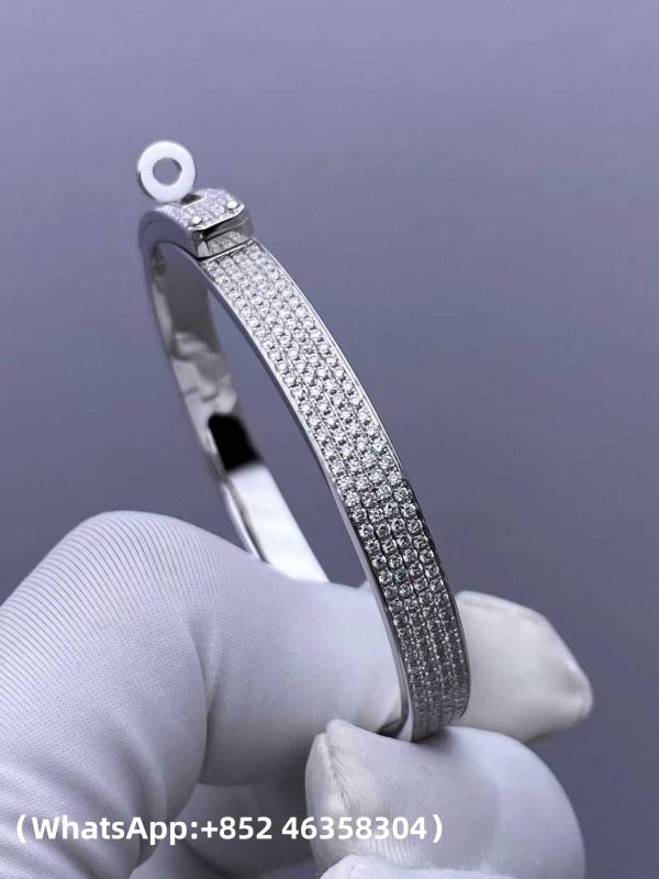 Custom Solid 18K Gold Hermes Jewelry Kelly Bracelet Small Model