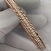 Custom solid 18k gold Van Cleef & Arpels Jewelry Perlée Diamonds Bracelet