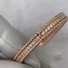 Custom solid 18k gold Van Cleef & Arpels Jewelry Perlée Diamonds Bracelet