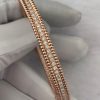 Custom solid 18k gold Van Cleef & Arpels Jewelry Perlée Diamonds Bracelet