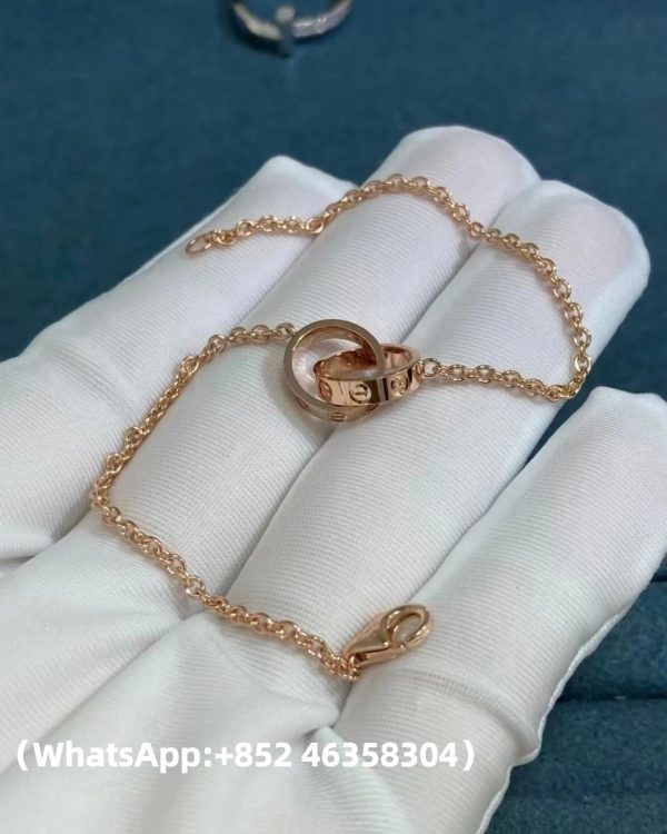 Custom Solid 18k Gold Cartier Jewelry LOVE Bracelet On Chain Custom Solid 18k Gold Cartier Jewelry LOVE Bracelet On Chain