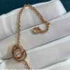 Custom Solid 18k Gold Cartier Jewelry LOVE Bracelet On Chain Custom Solid 18k Gold Cartier Jewelry LOVE Bracelet On Chain