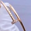 Custom Solid 18k Gold Cartier Jewelry Juste un Clou Bracelet Small Model Diamonds
